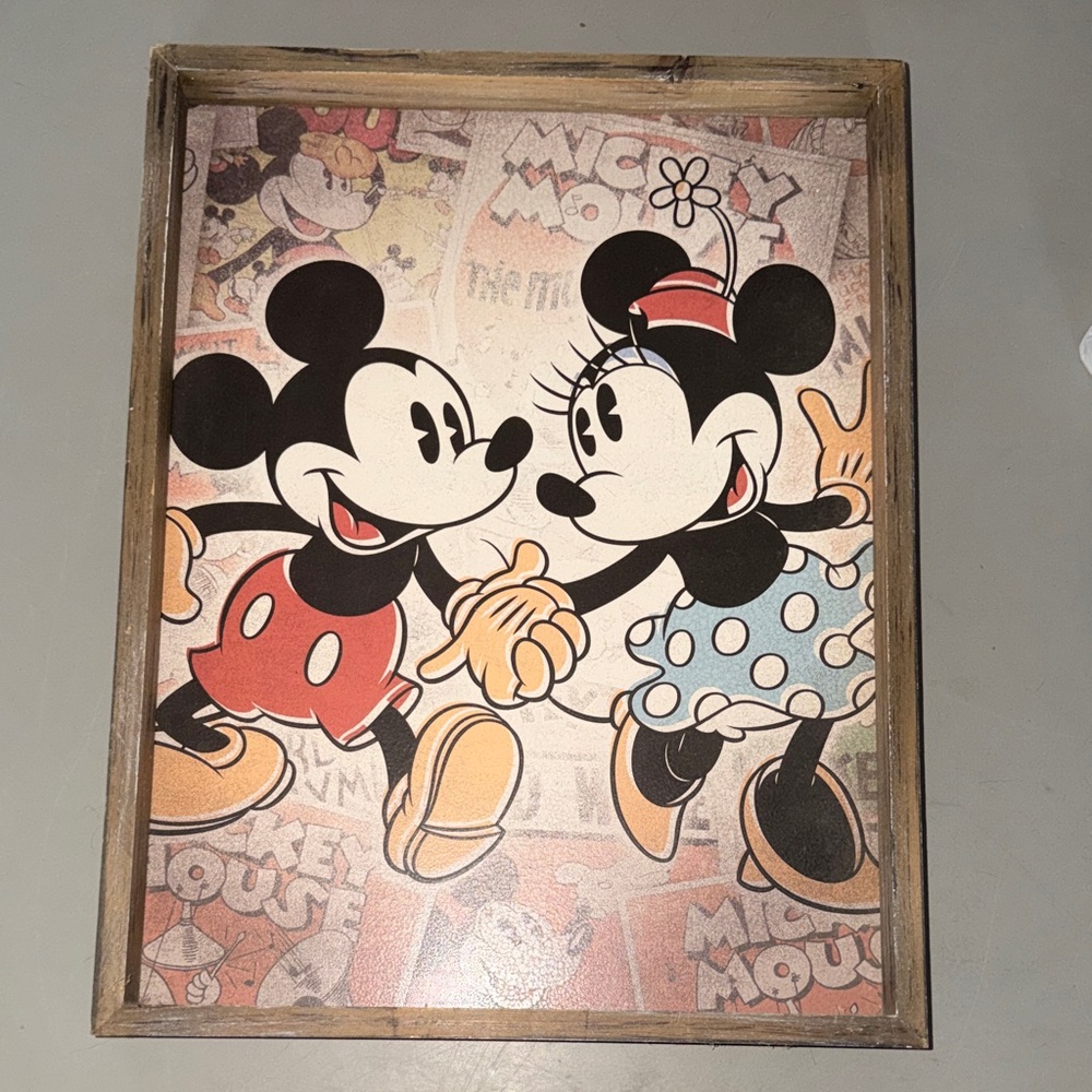 Disney Mickey and Minnie Art Print - Red, Black, Blue
